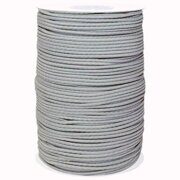 Резинка шляпная, круглая, 3мм, светло серый