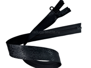 Водонепроницаемая молния,  № 7, спираль, разъемная, 80см, паутинка, черный.