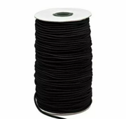 Резинка шляпная, круглая, 3мм, черный