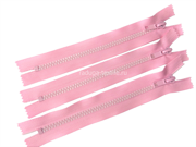 Молния трактор № 5, 1 замок.  Не разъемная. Длина 18 см. Нежно розовый.