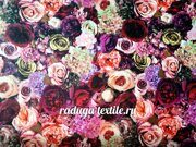 Дюспо 3Д Цветы.  СКИДКА 20%. Отрез 1.81 м