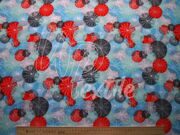 Мембранная ткань с фактурой рубчик" Фантазийные снежинки"