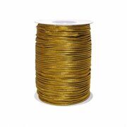 Резинка шляпная, круглая, 2.5мм,золото