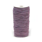 Резинка шляпная, круглая , 3 мм, триколор ( белый, красный, синий).