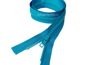 Молния трактор,№5, разъемная  75 см, бирюза